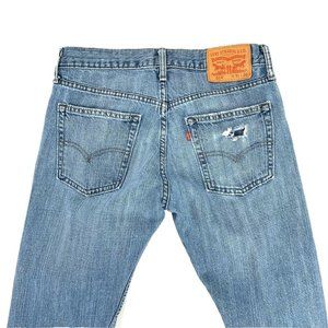 Levis  514 Distressed Blue Jeans Mens Size 31 x 30